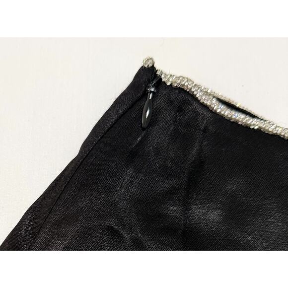 Meshki Taluha Diamante Black Mini Flute skirt XS (size2) - Picture 1 of 7